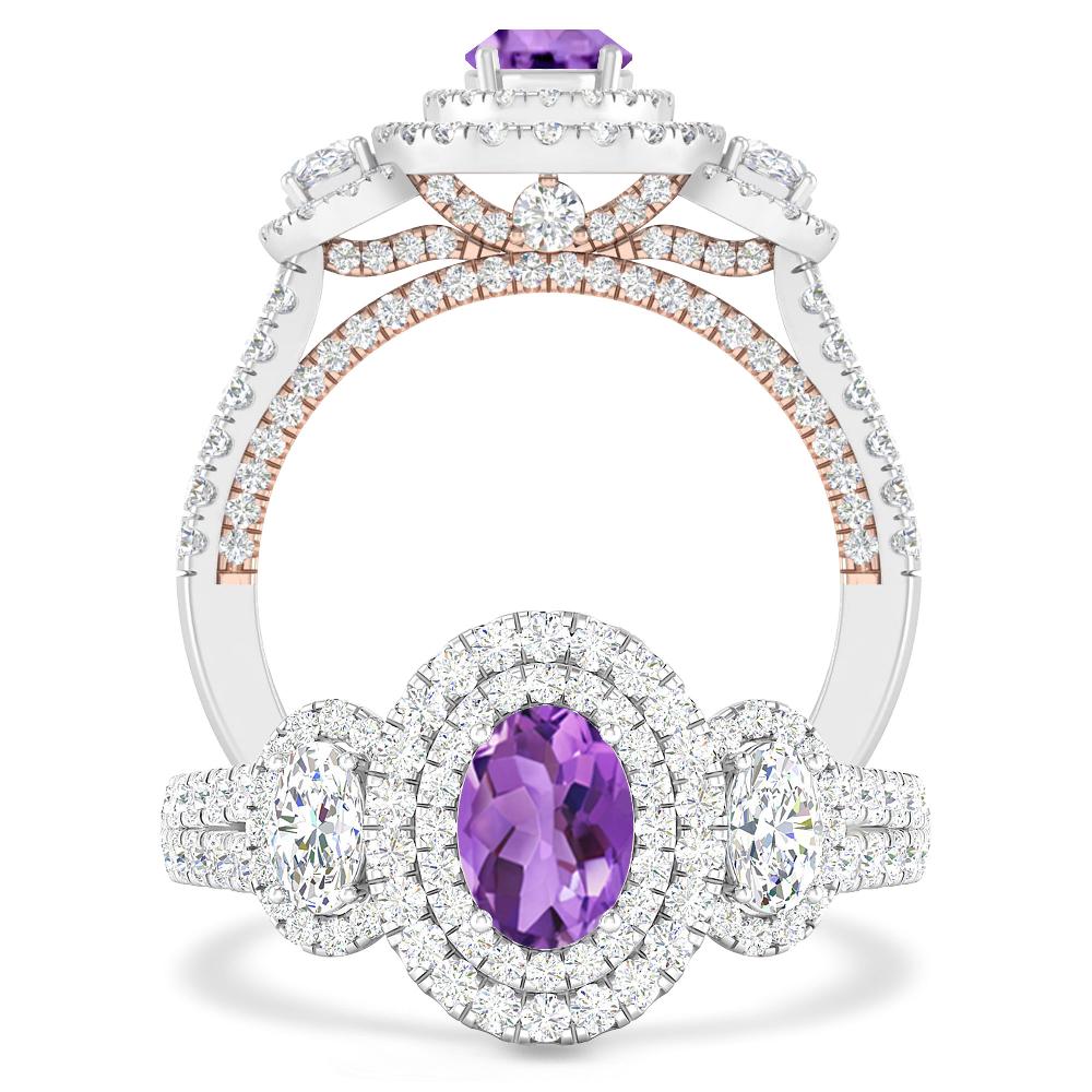 White Gold - Amethyst