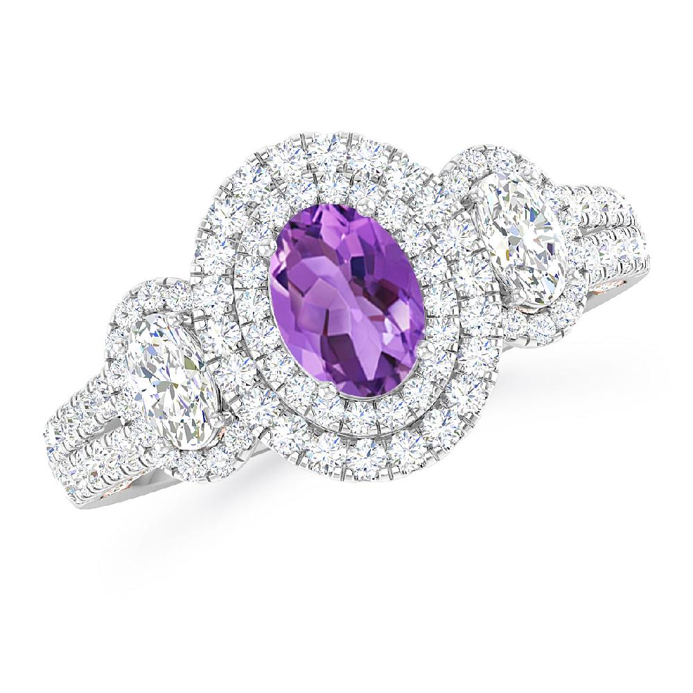 White Gold - Amethyst