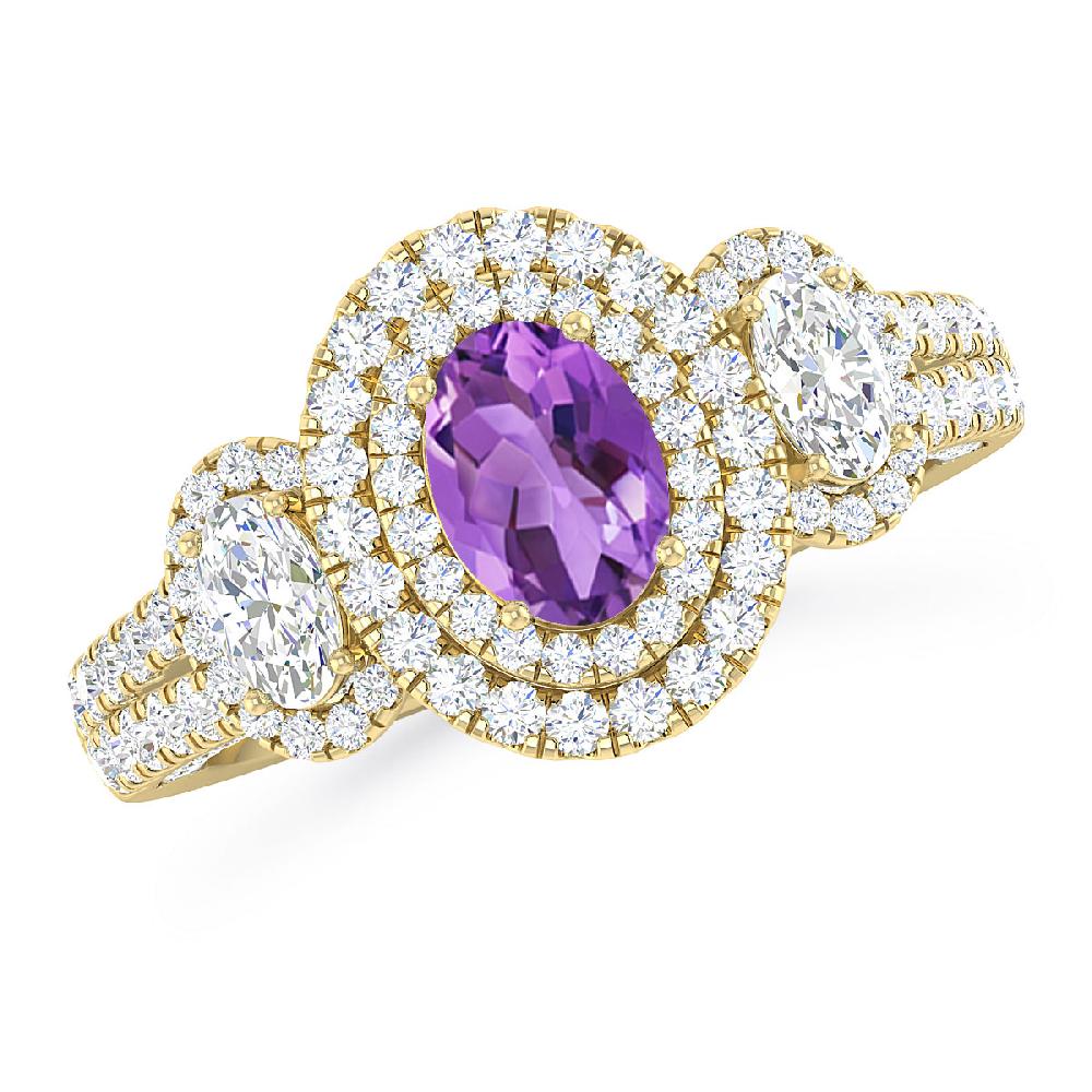 Yellow Gold - Amethyst