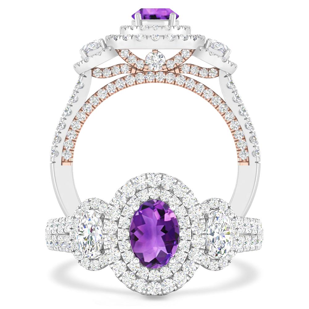 White Gold - Amethyst