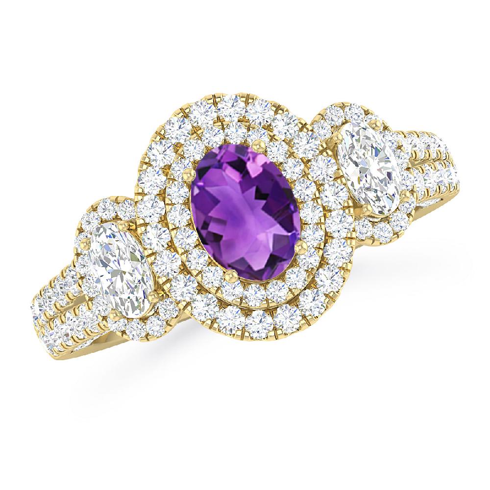 Yellow Gold - Amethyst