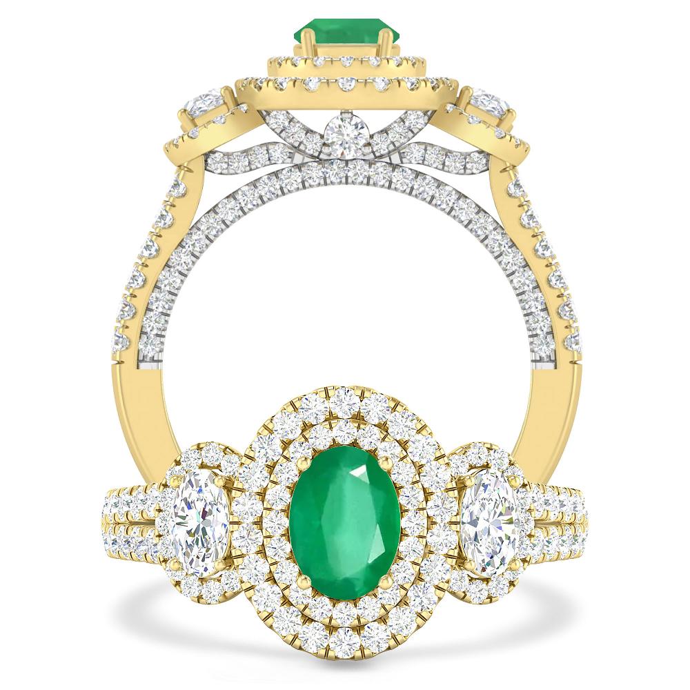 Yellow Gold - Emerald