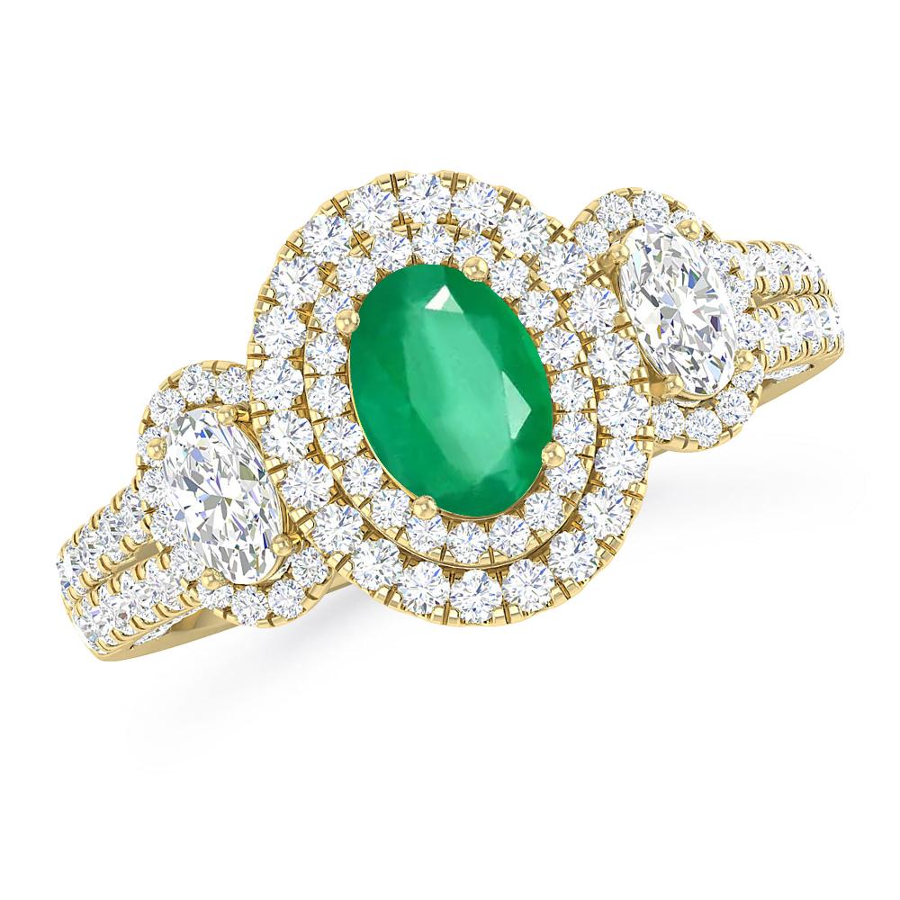 Yellow Gold - Emerald