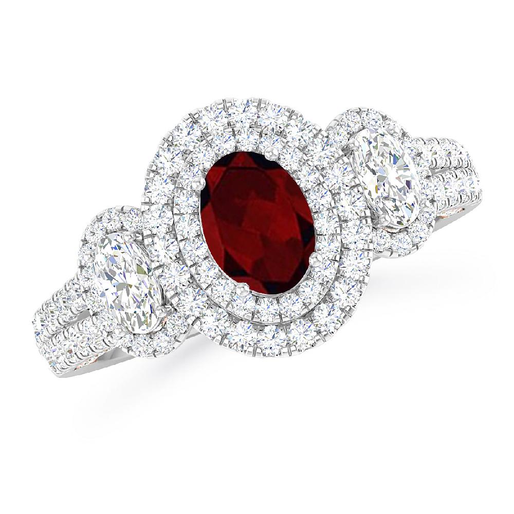 White Gold - Garnet