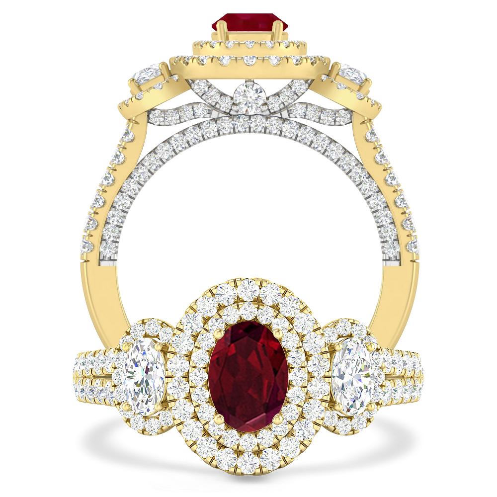 Yellow Gold - Garnet