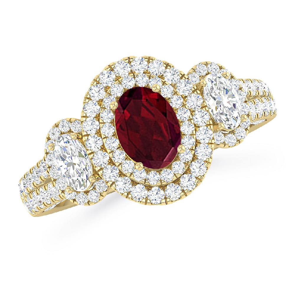 Yellow Gold - Garnet