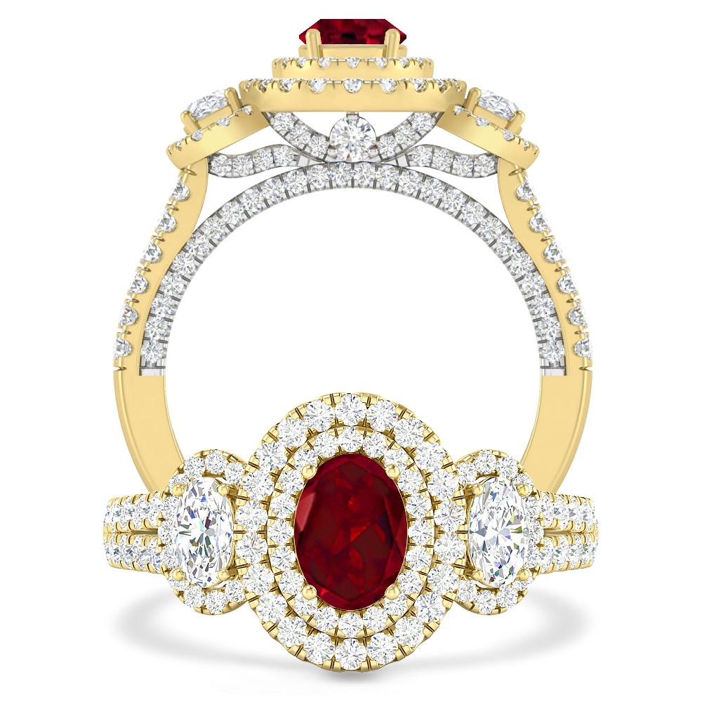 Yellow Gold - Garnet