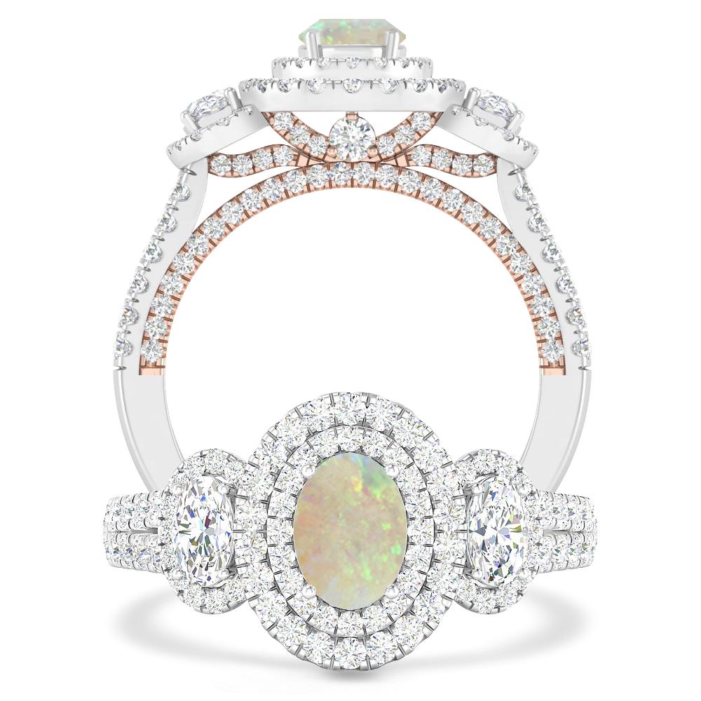 White Gold - Opal