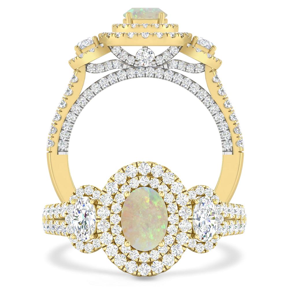 Yellow Gold - Opal