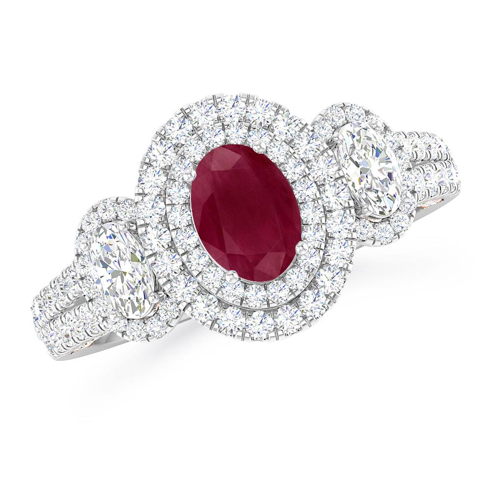 White Gold - Ruby