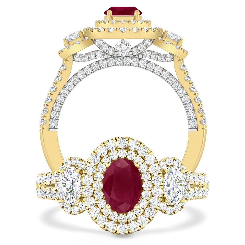 Yellow Gold - Ruby