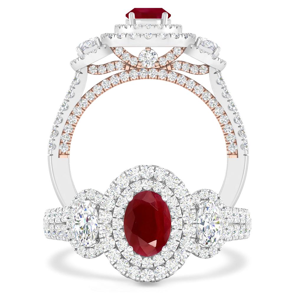 White Gold - Ruby