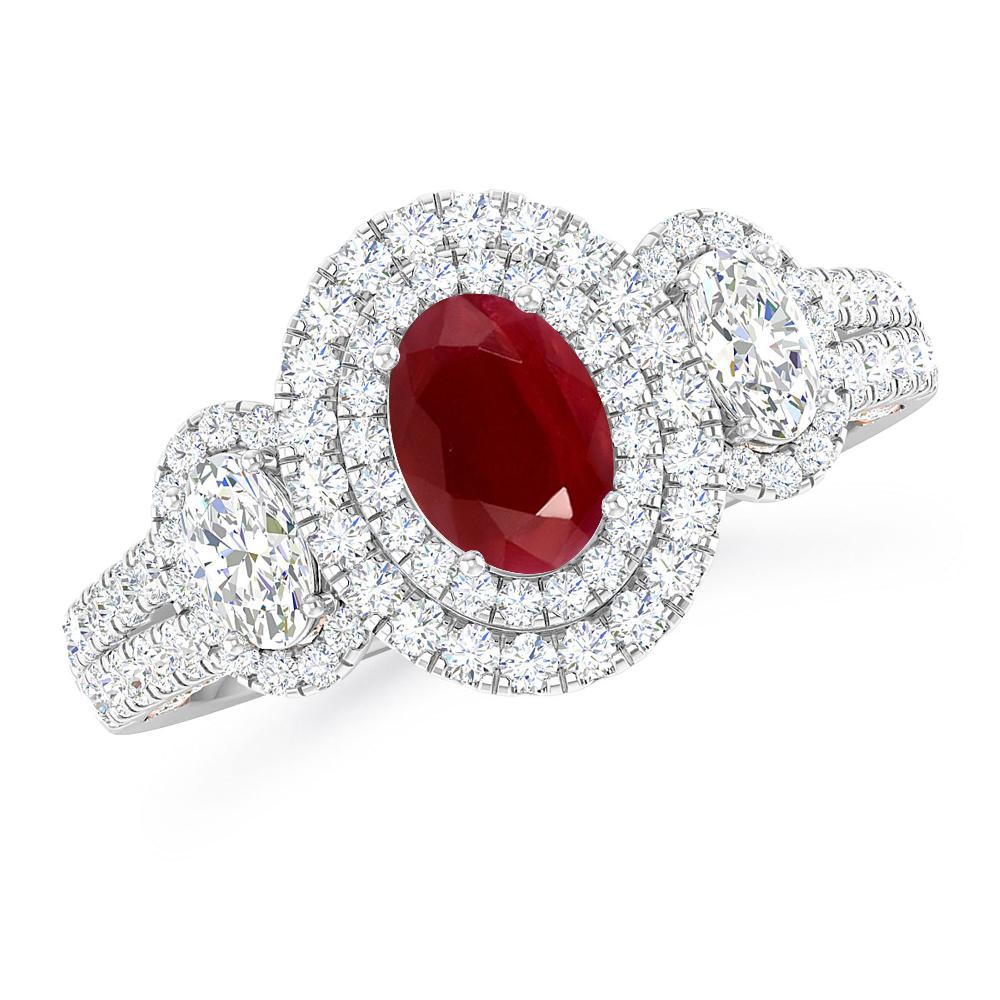 White Gold - Ruby