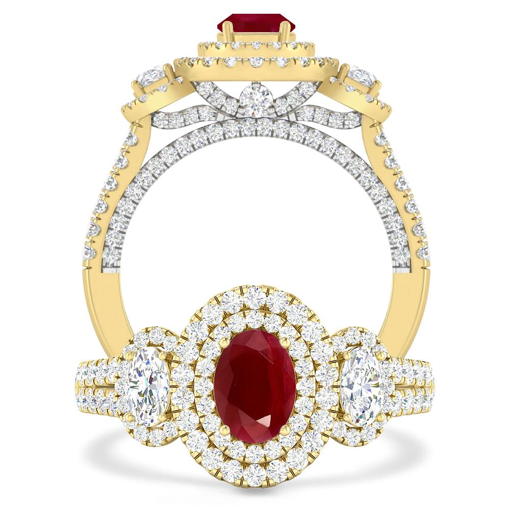 Yellow Gold - Ruby