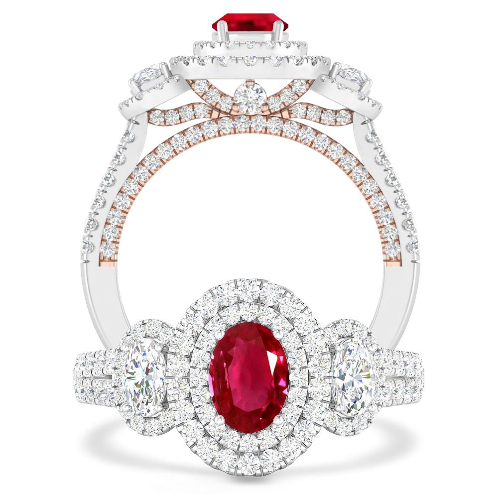 White Gold - Ruby