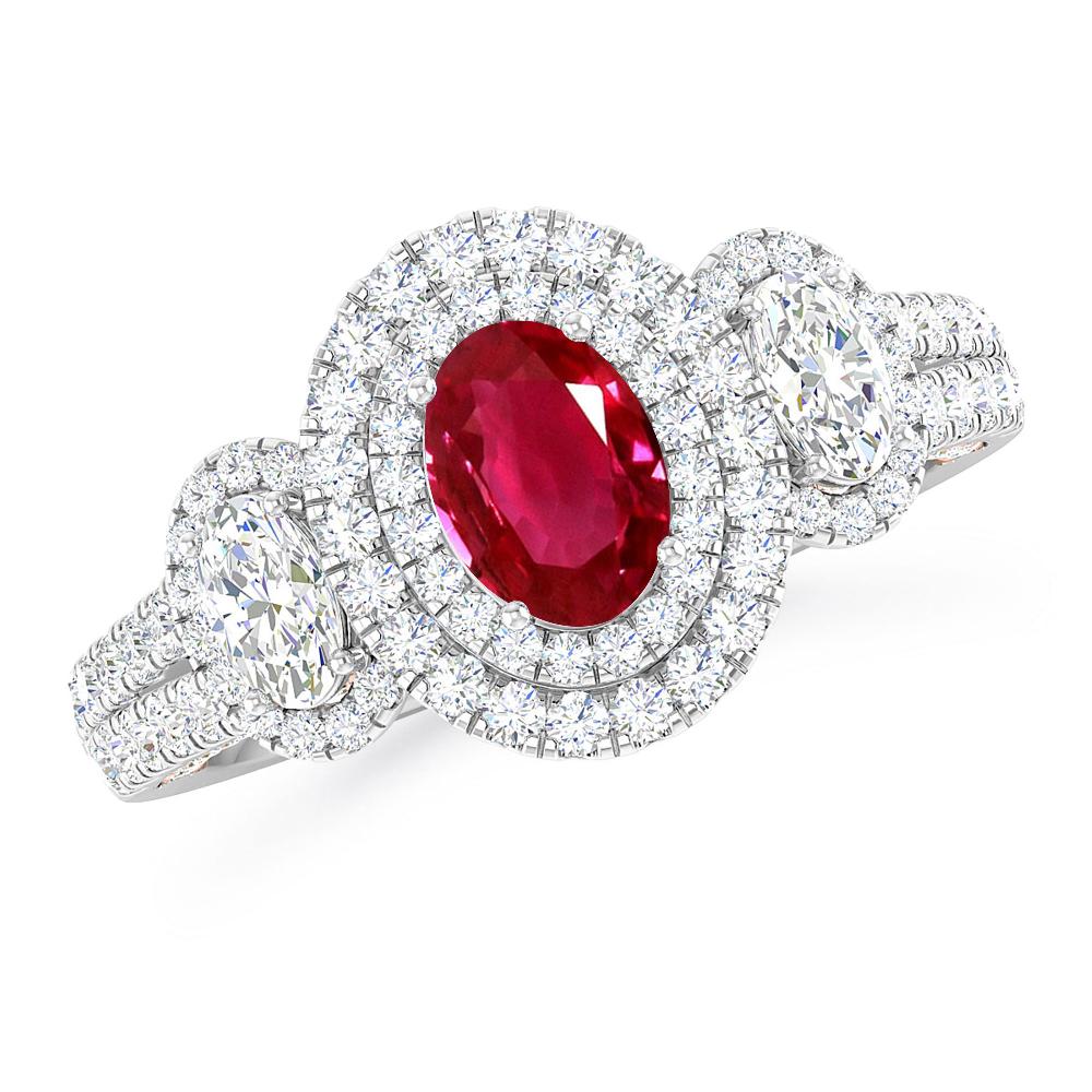 White Gold - Ruby