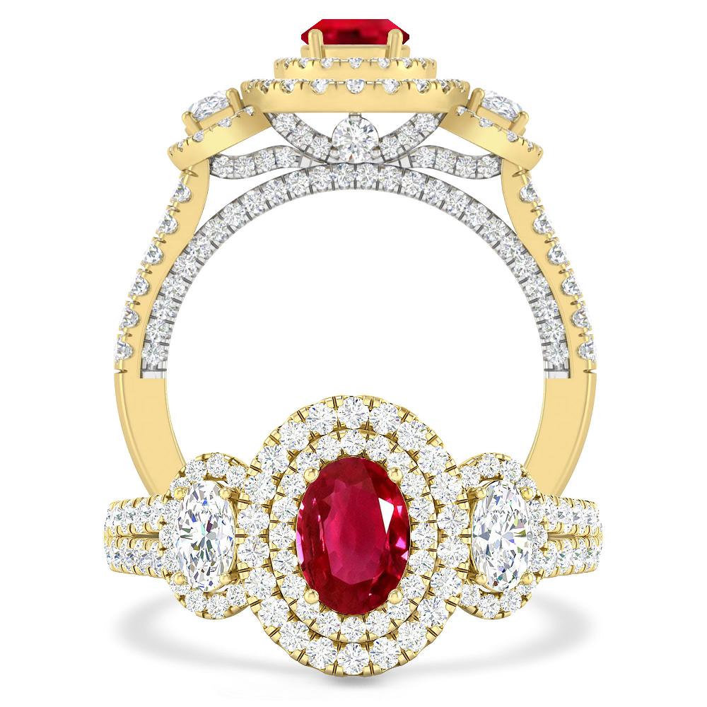 Yellow Gold - Ruby