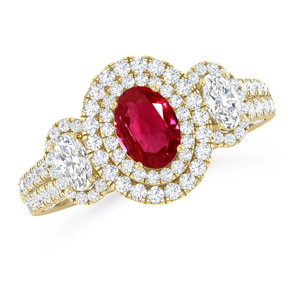 Yellow Gold - Ruby