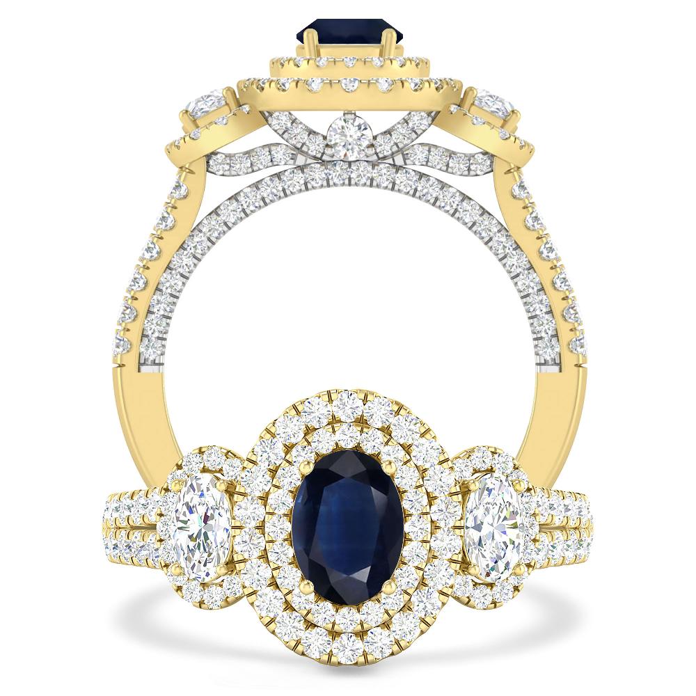 Yellow Gold - Sapphire