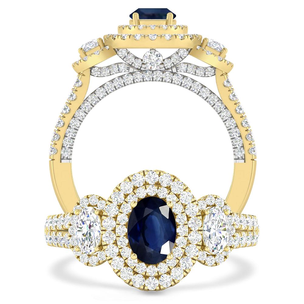 Yellow Gold - Sapphire