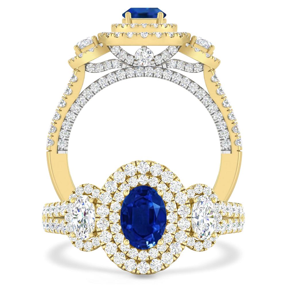 Yellow Gold - Sapphire