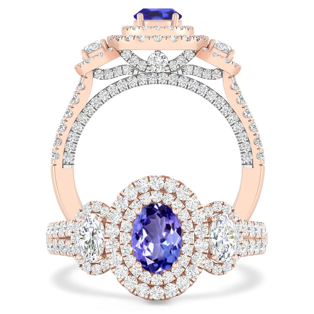 Rose Gold - Tanzanite