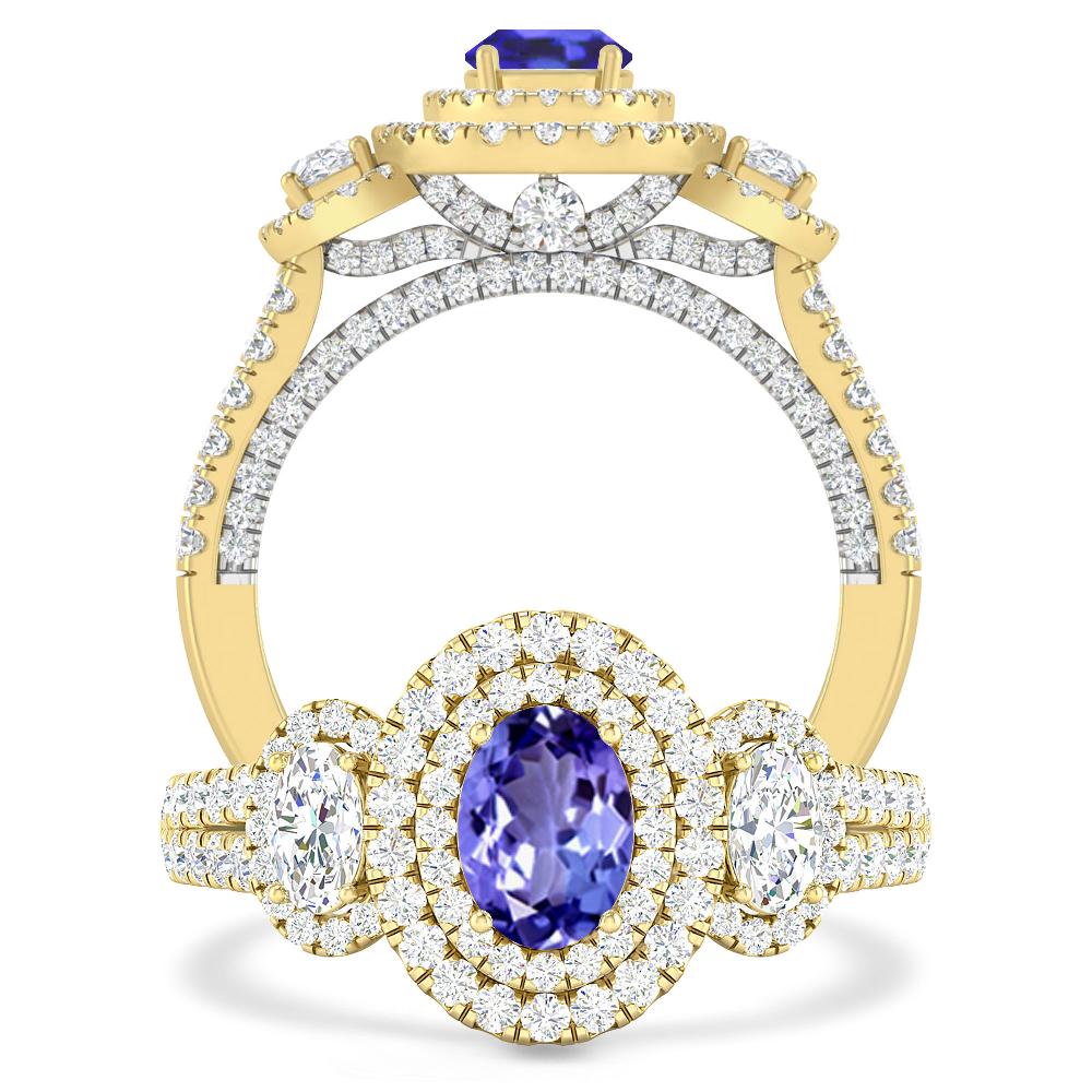 Yellow Gold - Tanzanite