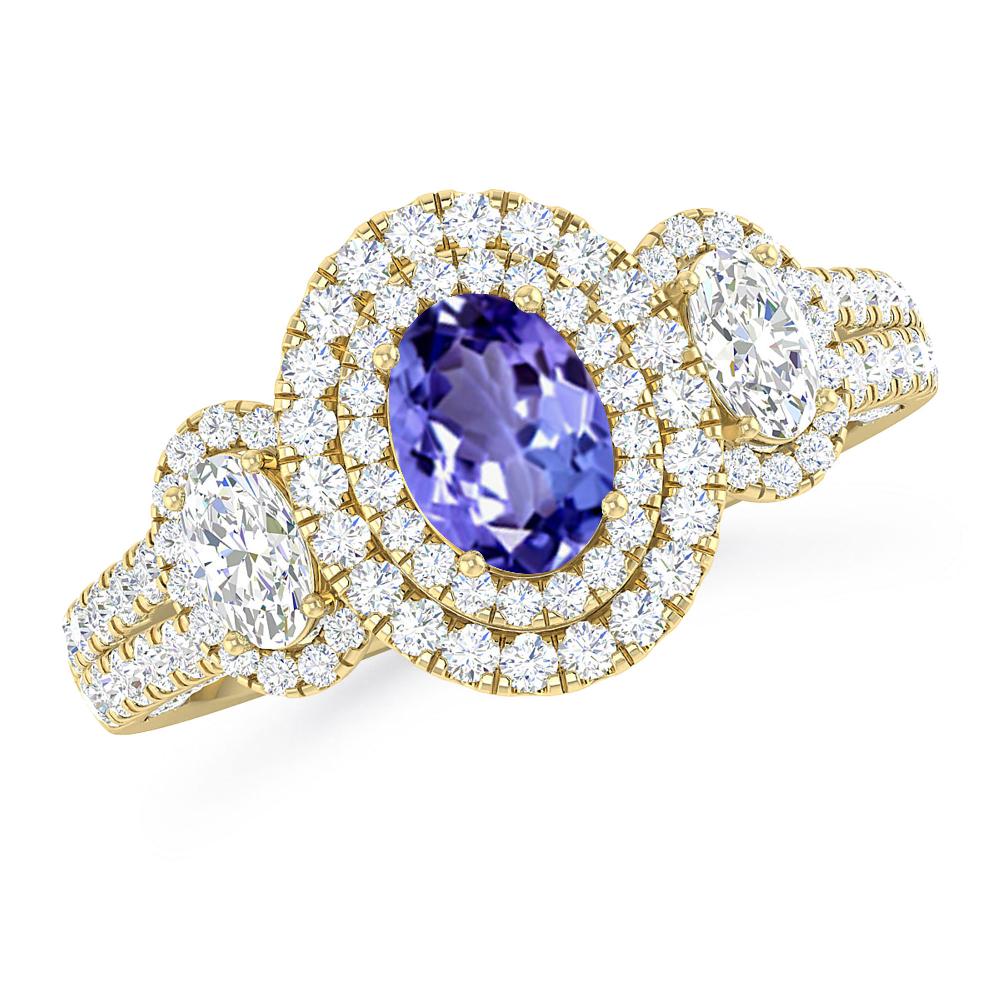 Yellow Gold - Tanzanite