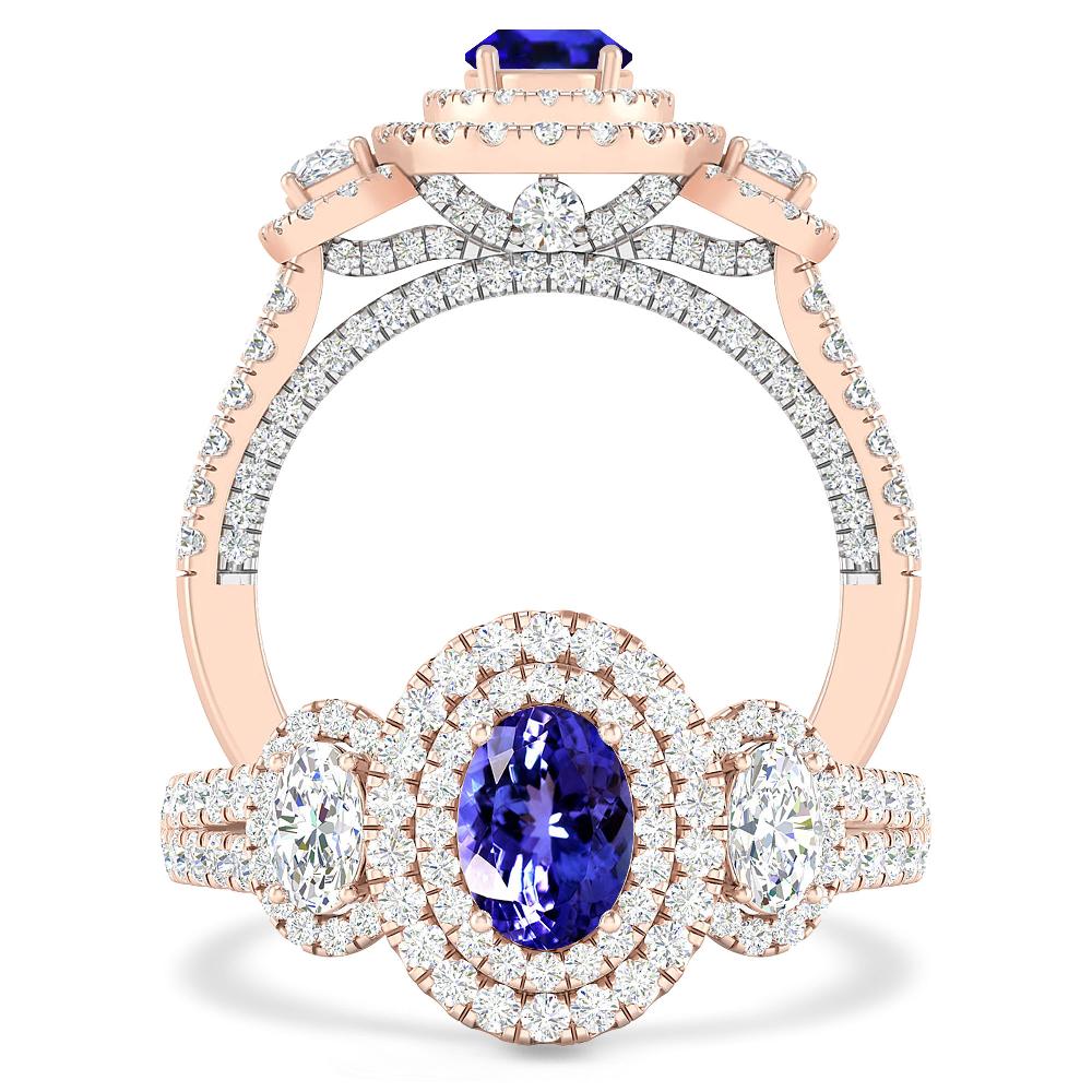 Rose Gold - Tanzanite