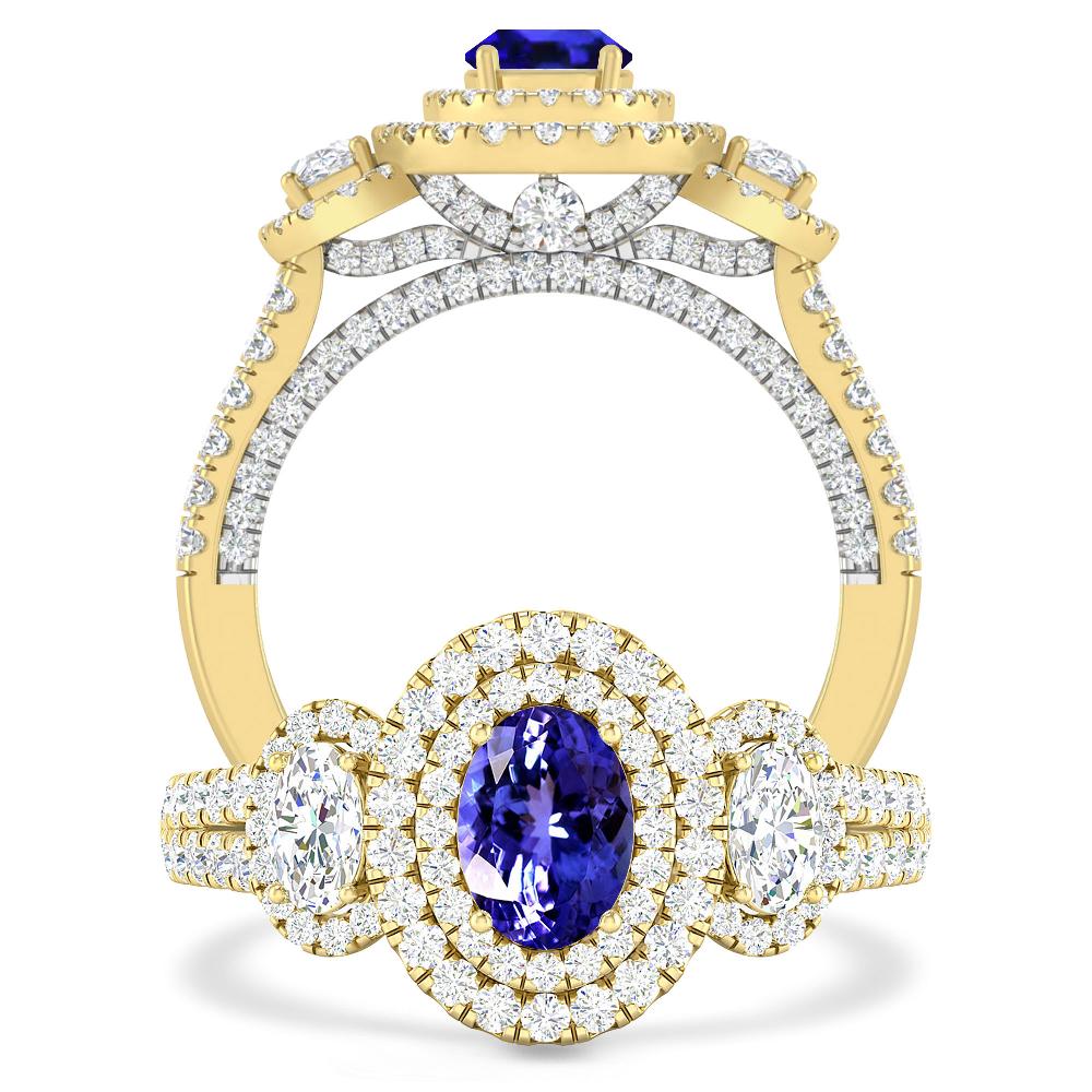 Yellow Gold - Tanzanite