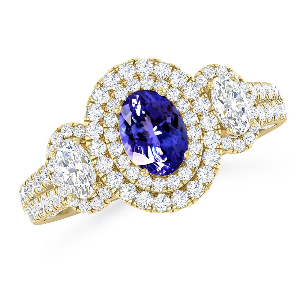 Yellow Gold - Tanzanite