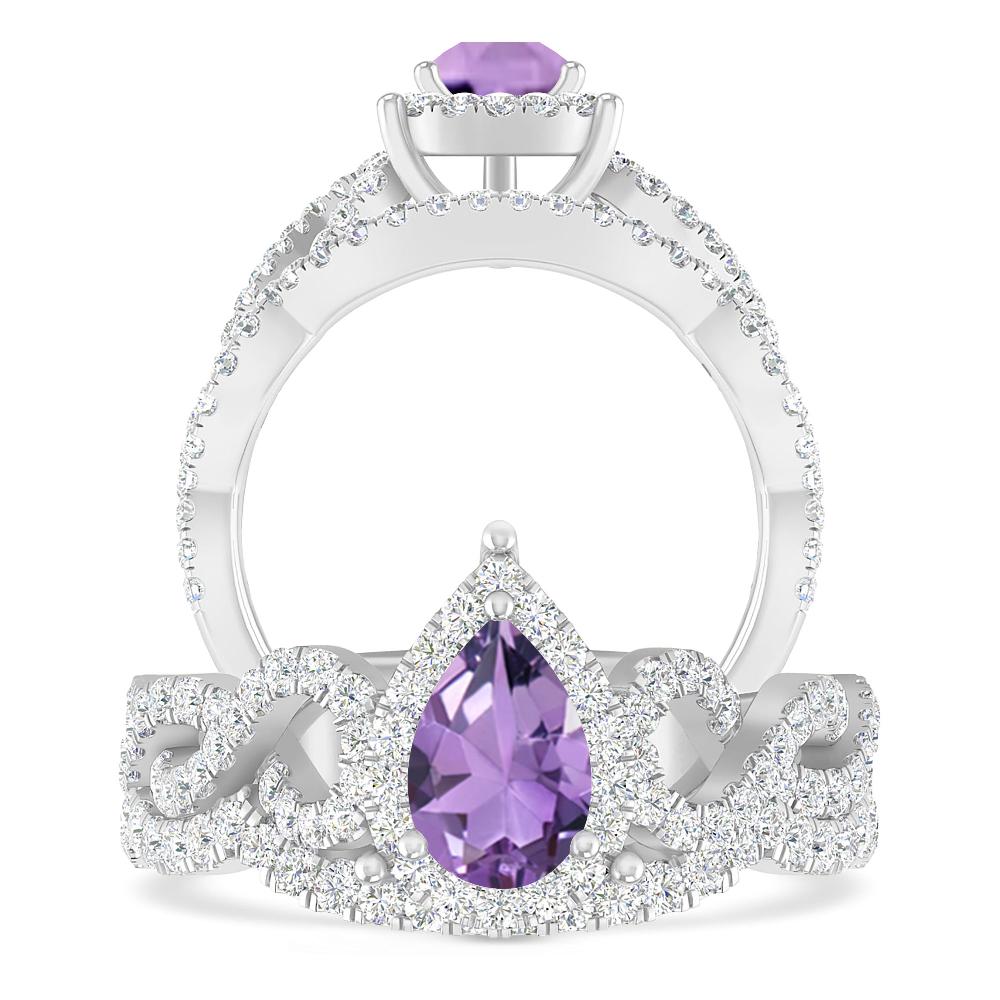 White Gold - Amethyst