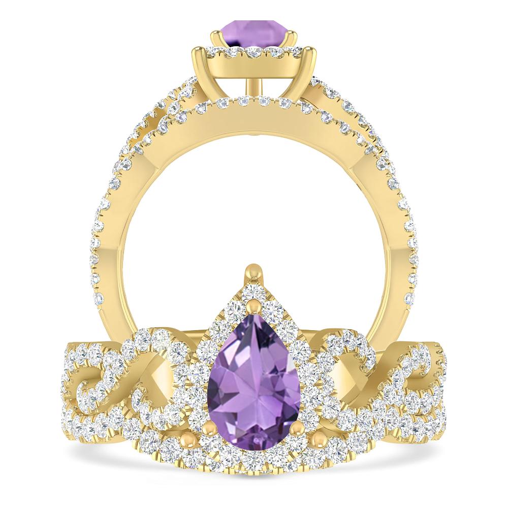 Yellow Gold - Amethyst