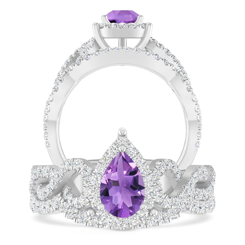 White Gold - Amethyst