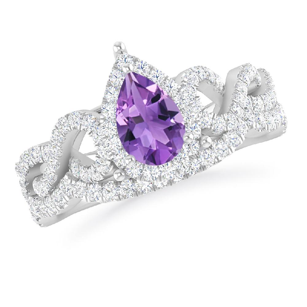 White Gold - Amethyst