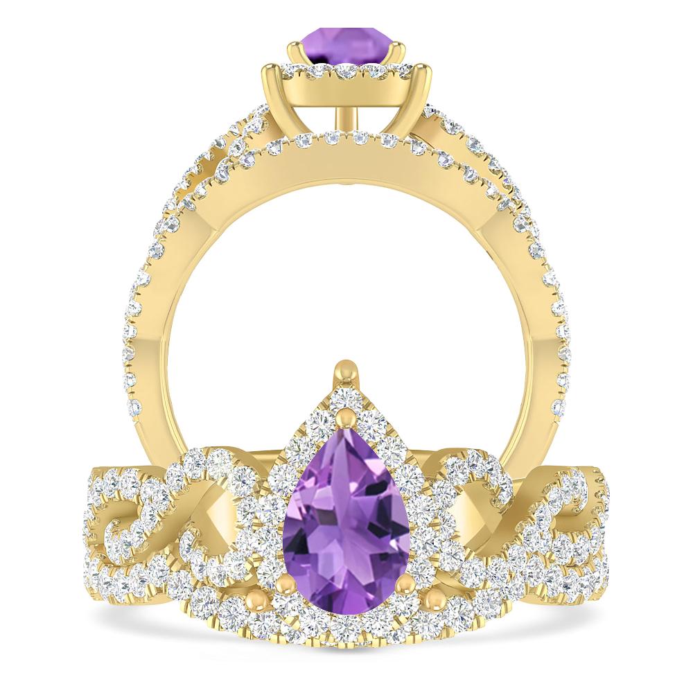 Yellow Gold - Amethyst