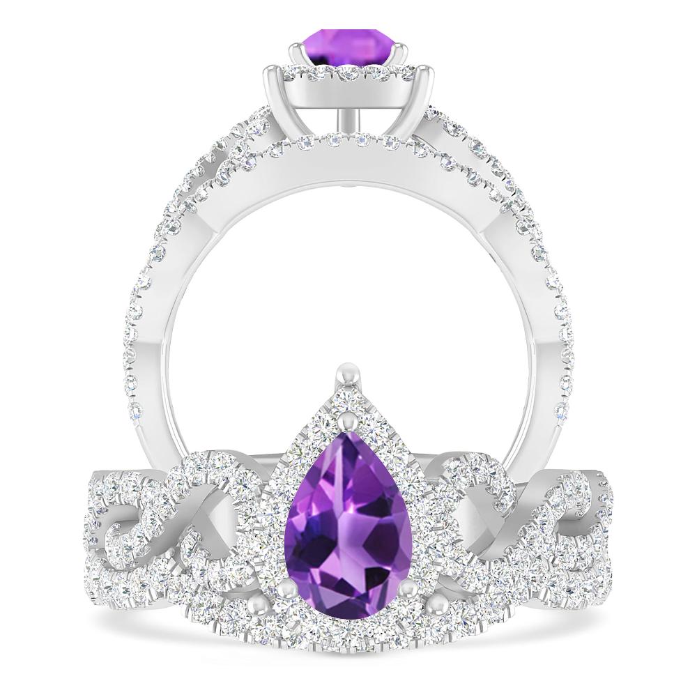 White Gold - Amethyst