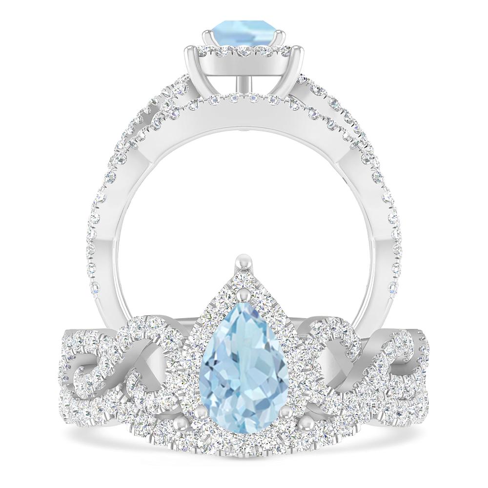 White Gold - Aquamarine