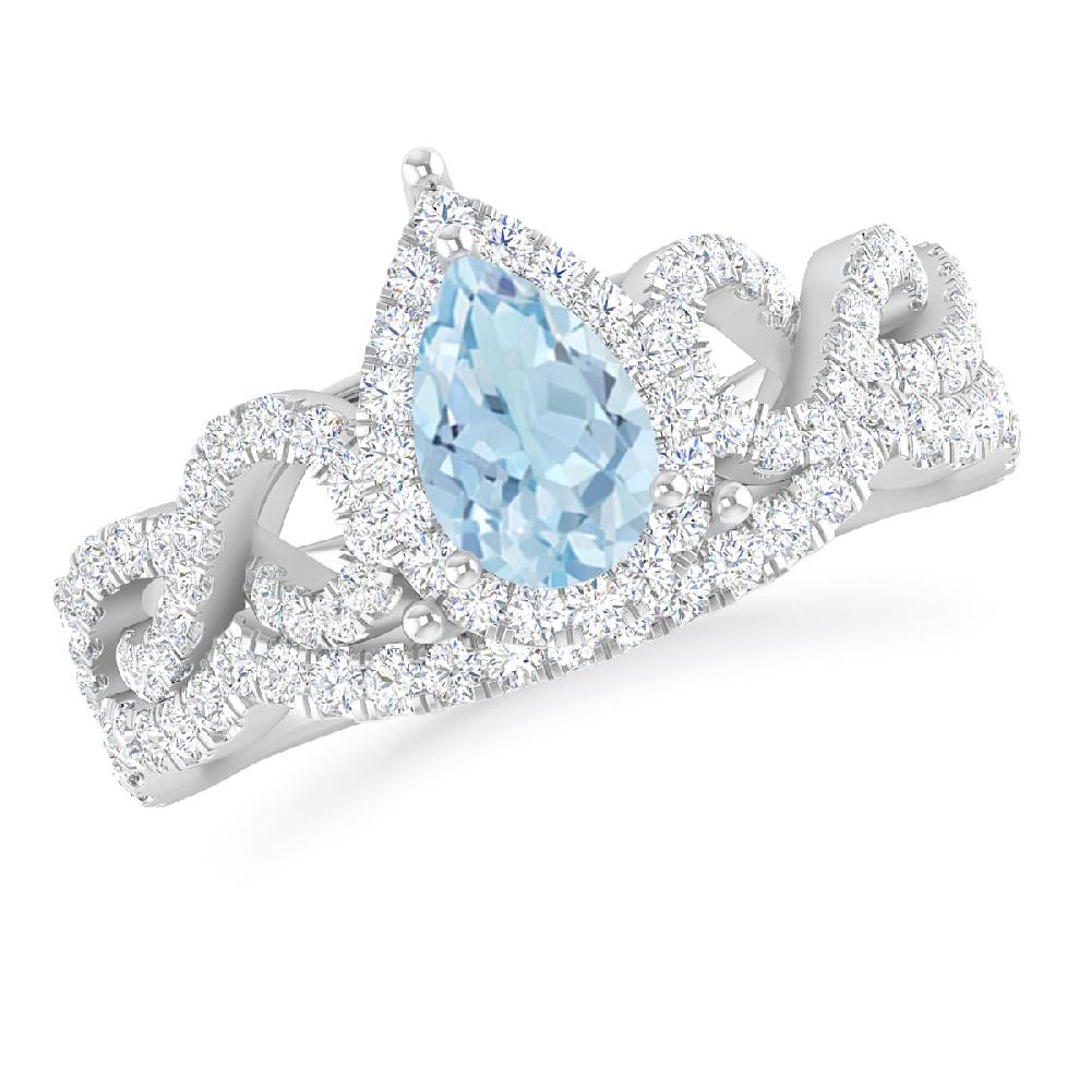 White Gold - Aquamarine