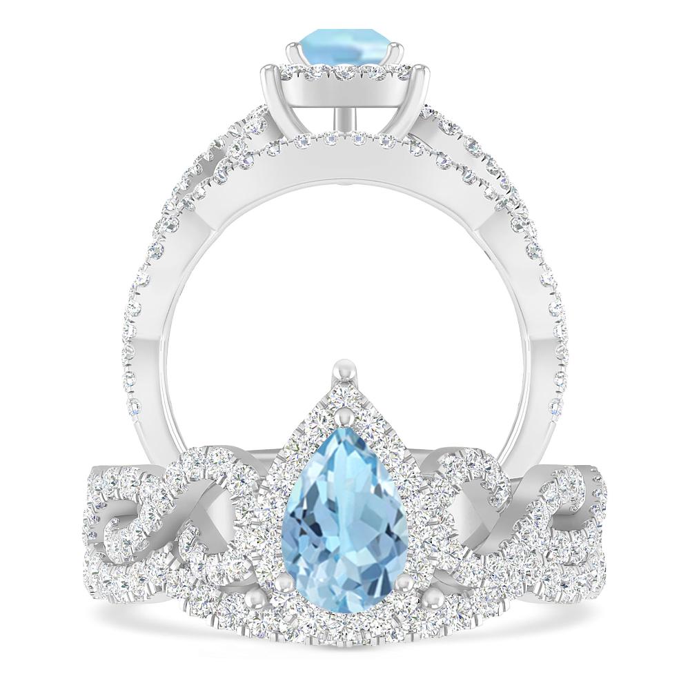 White Gold - Aquamarine