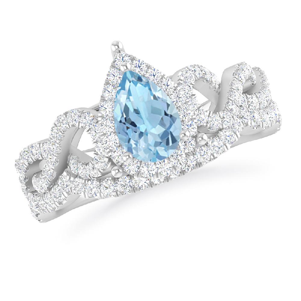 White Gold - Aquamarine