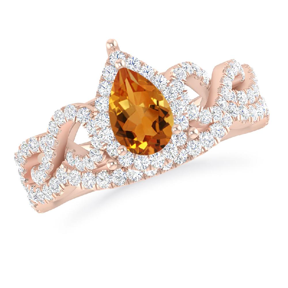 Rose Gold - Citrine