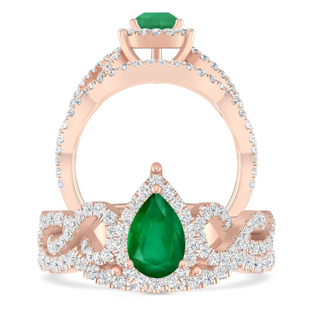 Rose Gold - Emerald