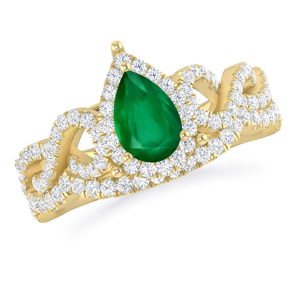 Yellow Gold - Emerald