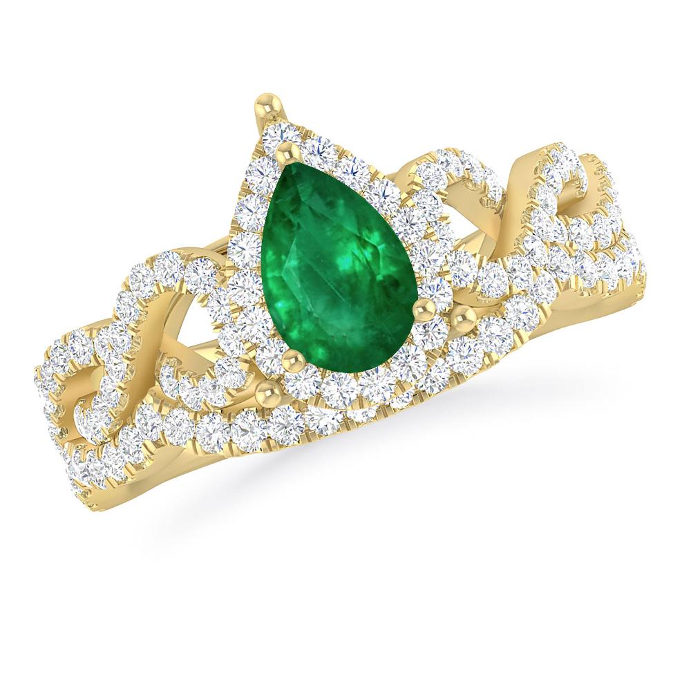 Yellow Gold - Emerald