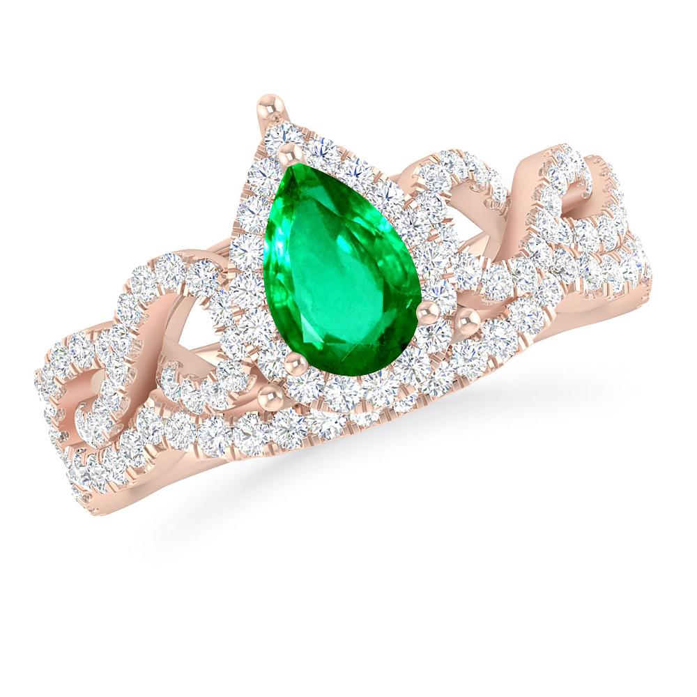 Rose Gold - Emerald