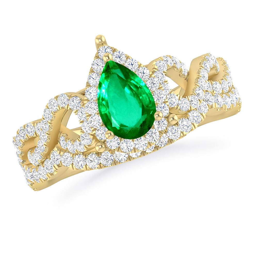 Yellow Gold - Emerald