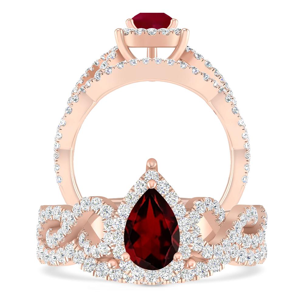 Rose Gold - Garnet
