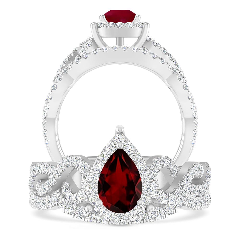 White Gold - Garnet
