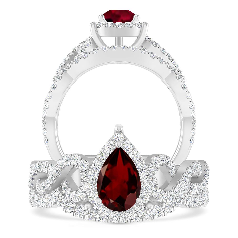 White Gold - Garnet
